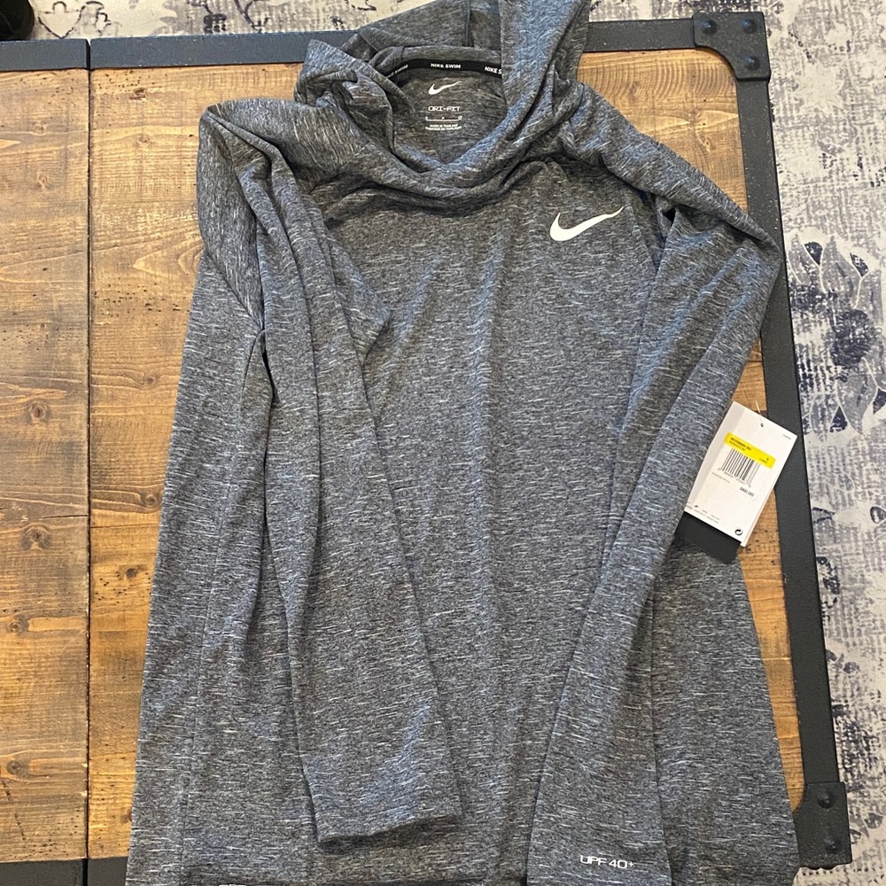 Nike Heather Gray Long Sleeve Top